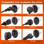 Adaptateur de Prise Universel Encastré
