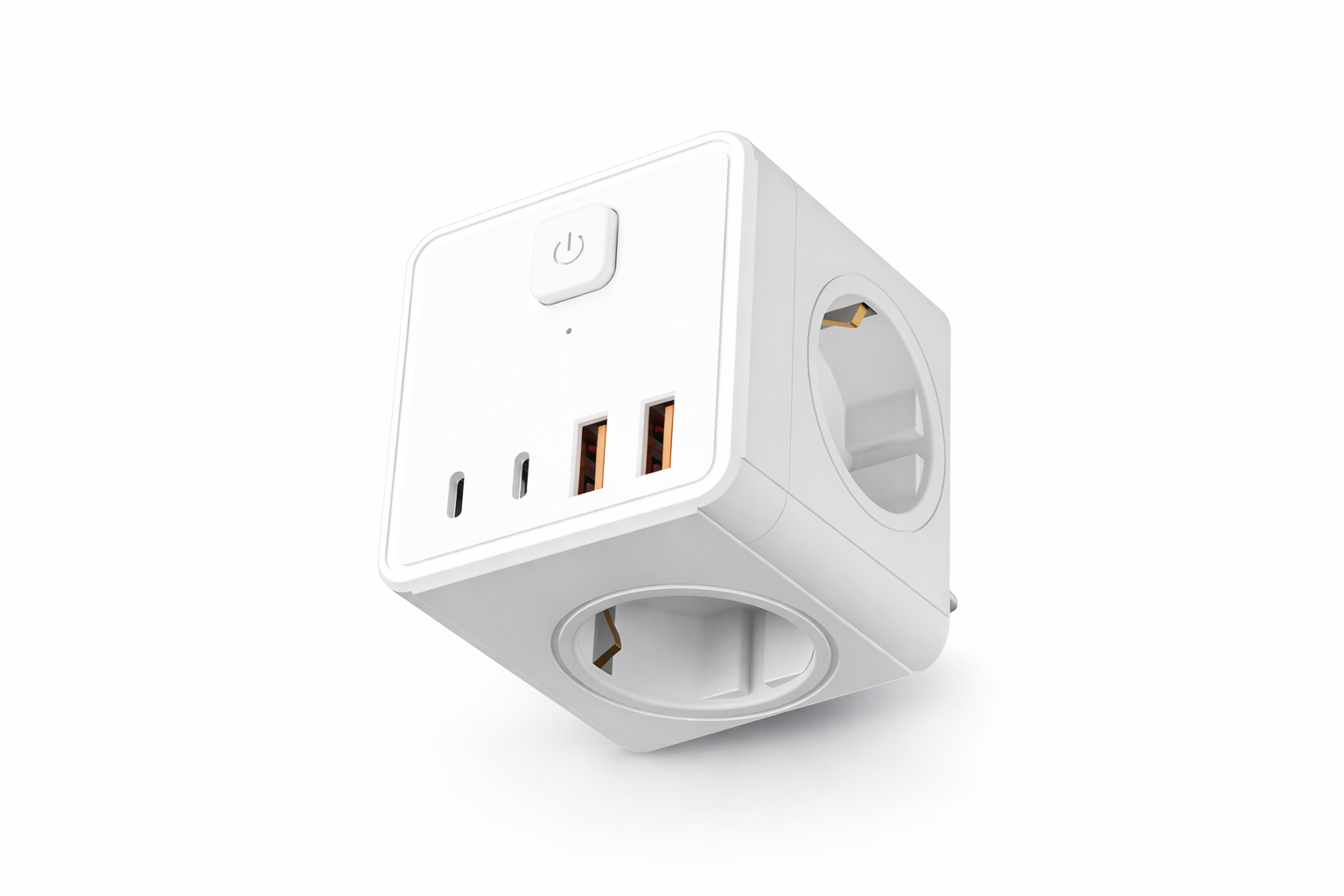 Rallonge multiprise 7 en 1 avec USB et USB-C