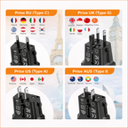 Adaptateur de voyage universel mini USB-C et USB-A 25w