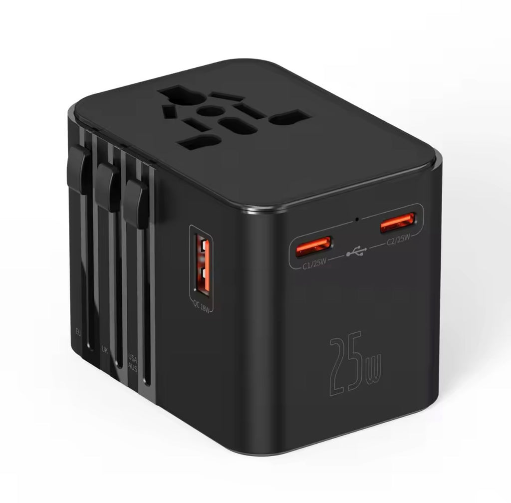 Adaptateur de Voyage Universel USB et USB-C 60W