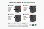 Adaptateur de Voyage Universel USB et USB-C 60W