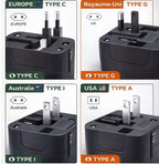 Adaptateur de Voyage Universel USB et USB-C 30W